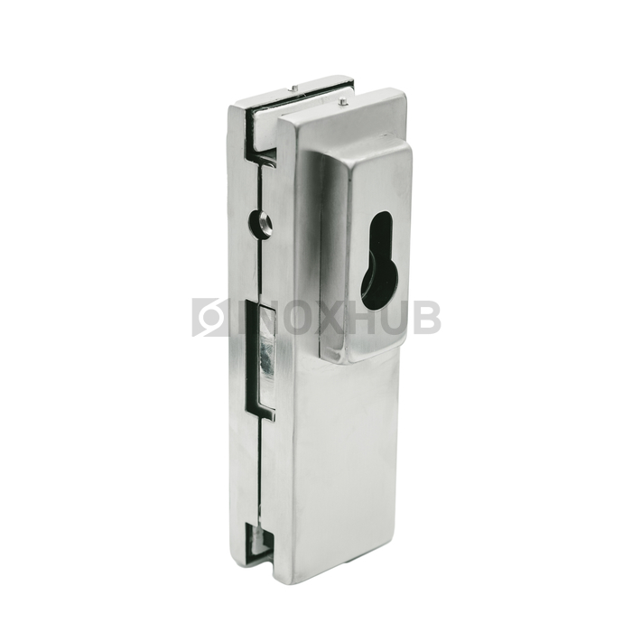 Замок (150С SSS) центральный с прямоугольным ригелем, нерж. сталь матовая