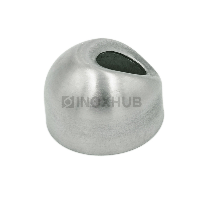 Соединение поручня со стойкой под 30° Ø25.4 мм AISI 304 GRIT 320