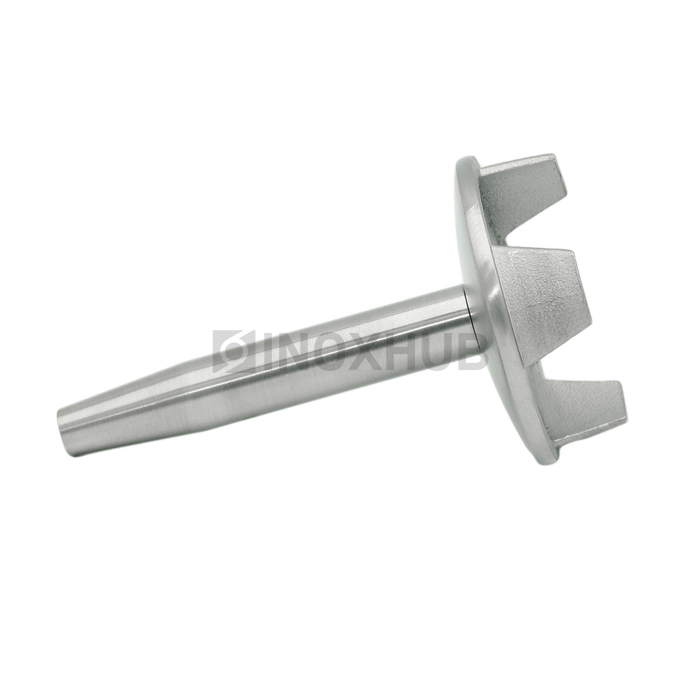 Наконечник штырь сварной облегченный, Ø50.8 мм, AISI 304, GRIT 320