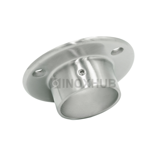 Фланец настенный литой, Ø38.1 мм, AISI 304, GRIT 320