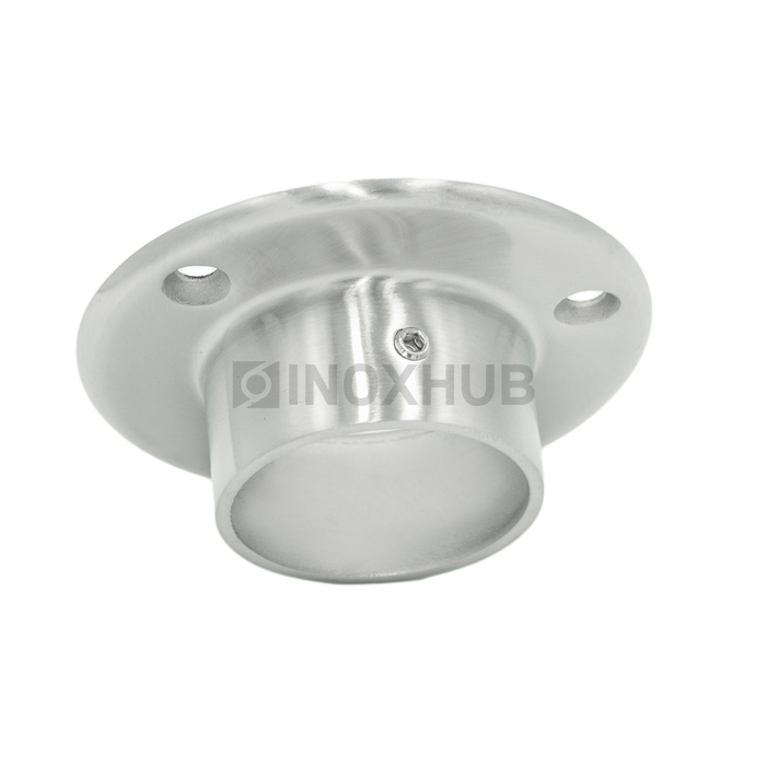 Фланец настенный литой, Ø38.1 мм, AISI 304, GRIT 320