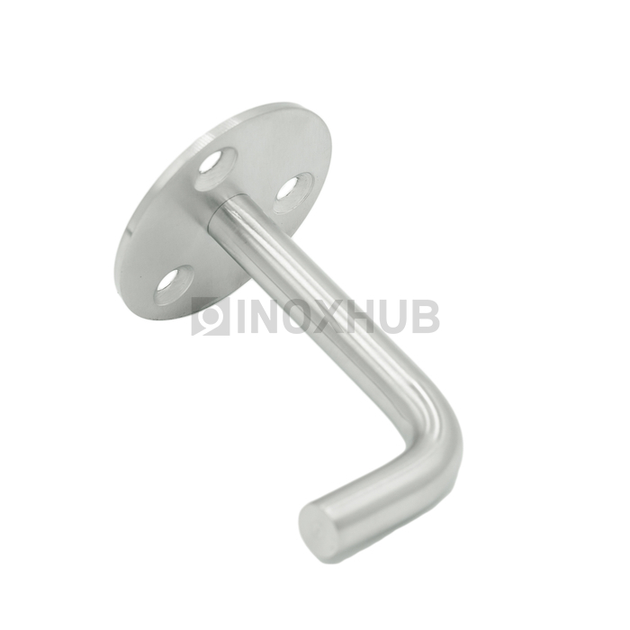 Крепление пристенного поручня без ложемента сварное, AISI 201, GRIT 320