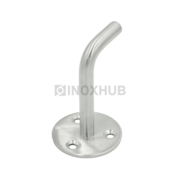 Крепление пристенного поручня без ложемента сварное, AISI 201, GRIT 320