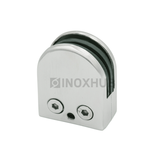 Стеклодержатель штамп. на плоскость стекло 8.0 мм AISI 304 GRIT 320