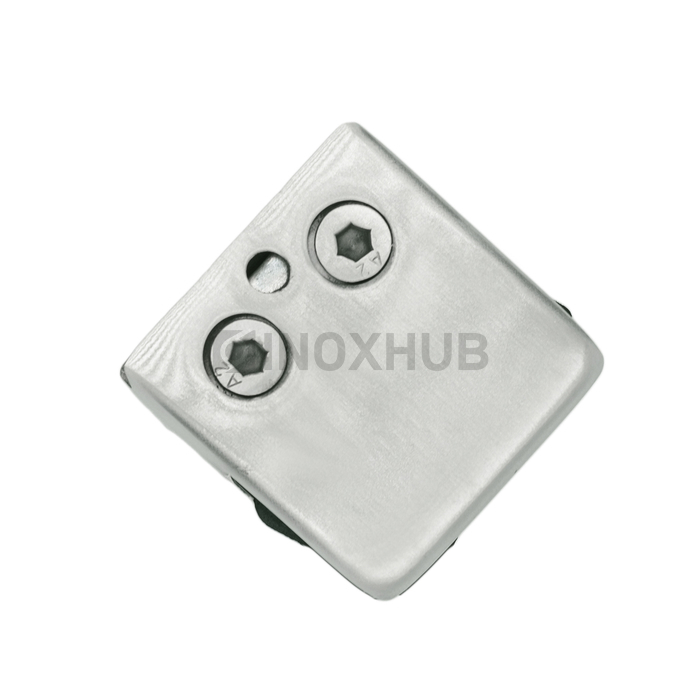 Стеклодержатель штамп. квадратный Ø38.1 мм, стекло 8.0 мм, AISI 304, GRIT 320