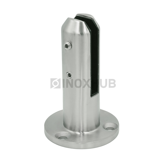 Напольный стеклодержатель литой круглый Ø50×160 мм AISI 304 GRIT 320