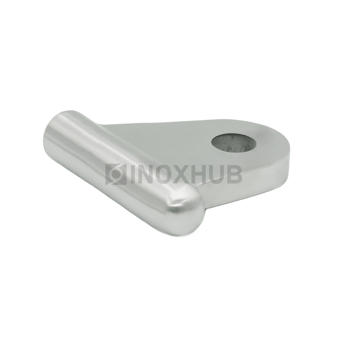 Серьга для крепления рутеля к тяге, AISI 316, GRIT 320