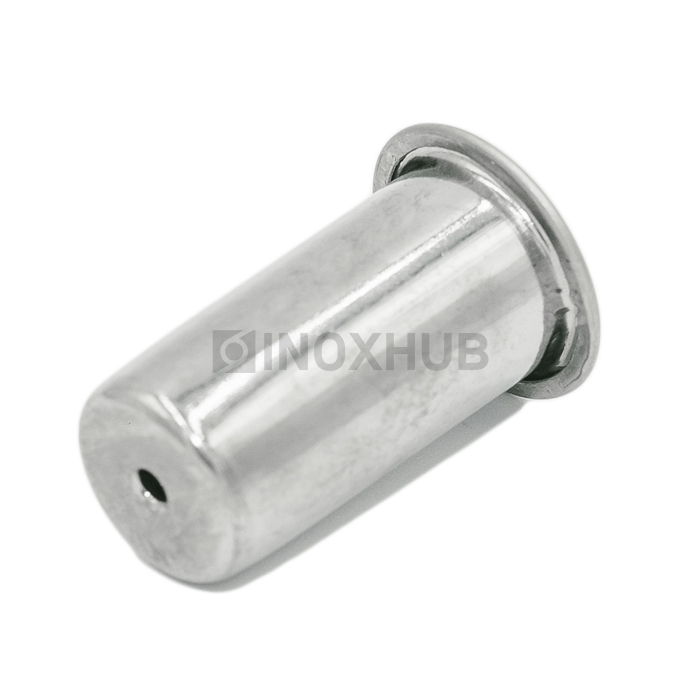 Ответная часть (153 SSS) в пол для замка с круглым ригелем с подпружиненной крышкой нерж. сталь матовая