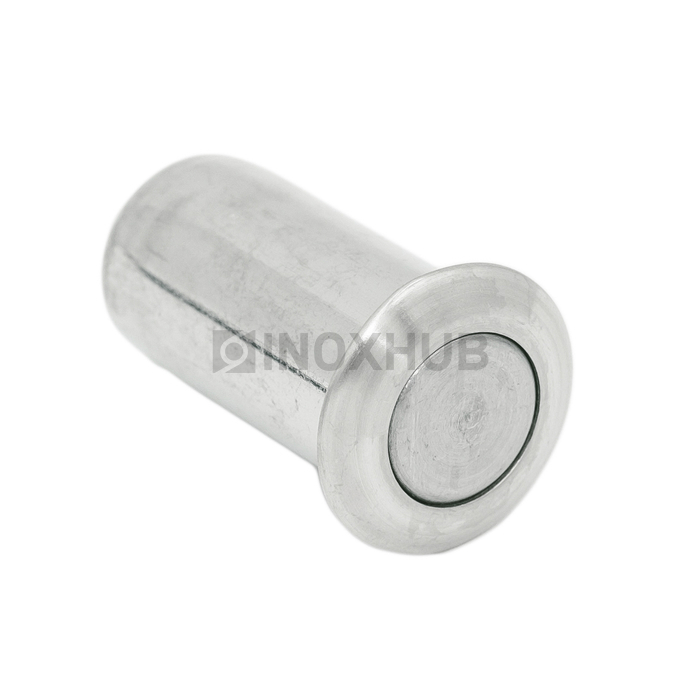 Ответная часть (153 SSS) в пол для замка с круглым ригелем, с подпружиненной крышкой, нерж. сталь матовая