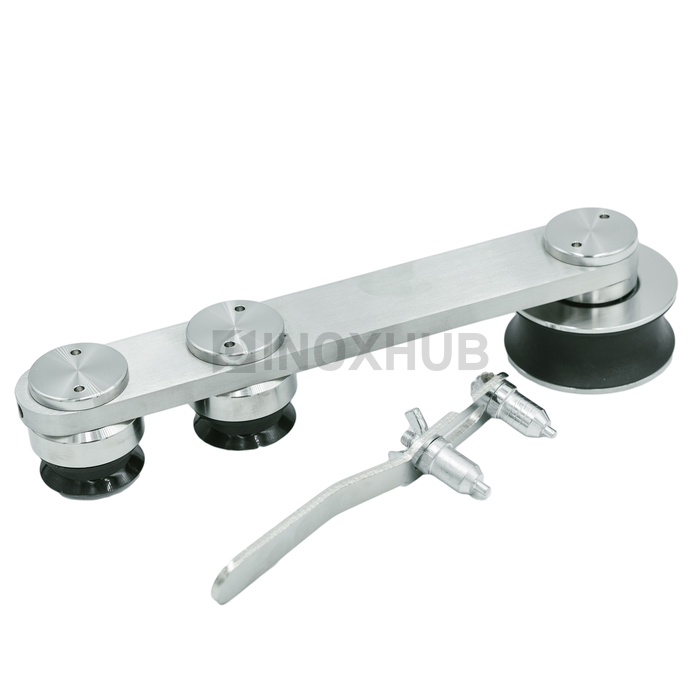 Каретка (810 SSS) плоская под зенковку, нерж. сталь матовая