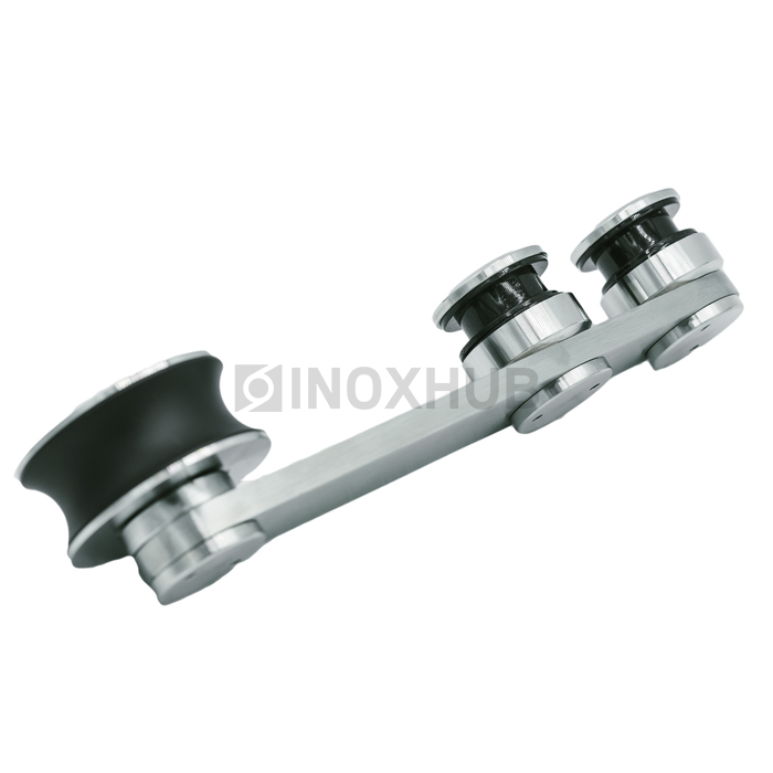 Каретка (810a SSS) плоская без зенковки, нерж. сталь матовая