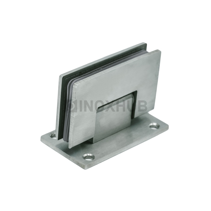 Петля (301 SSS) стена-стекло (без фаски) двустороннее крепление, нерж. сталь матовая