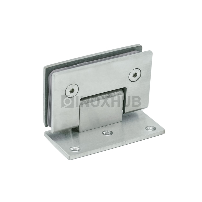 Петля (305 SSS) стена-стекло (без фаски) одностороннее крепление, нерж. сталь матовая