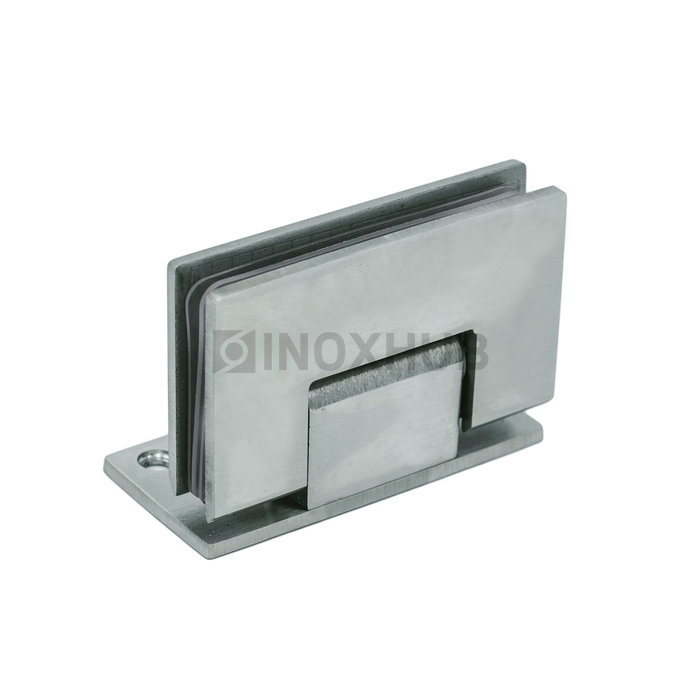 Петля (305 SSS) стена-стекло (без фаски) одностороннее крепление, нерж. сталь матовая