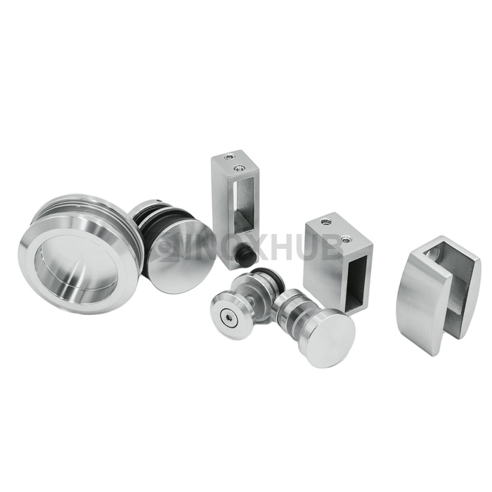 Комплект душевой (400 SSS) раздвижной системы, нерж. сталь матовая