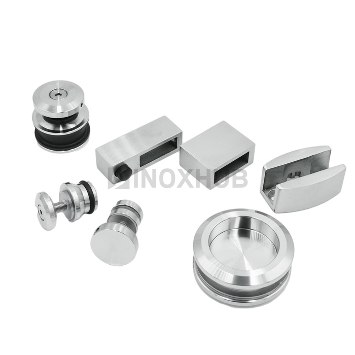 Комплект душевой (400 SSS) раздвижной системы, нерж. сталь матовая