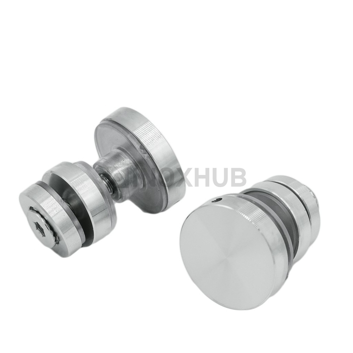 Крепление (449 SSS) трека 30×10 к стеклу, нерж. сталь матовая