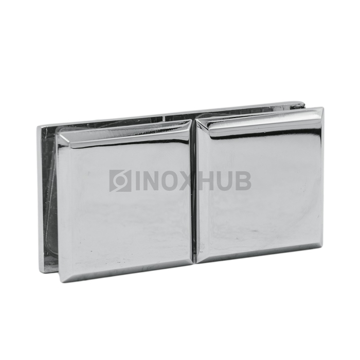 Коннектор (724 PC) стекло-стекло 180° полированный хром