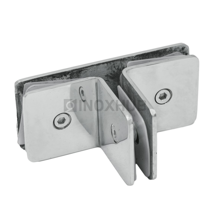 Коннектор (737 PSS) 3 стекла (без фаски), нерж. сталь полированная