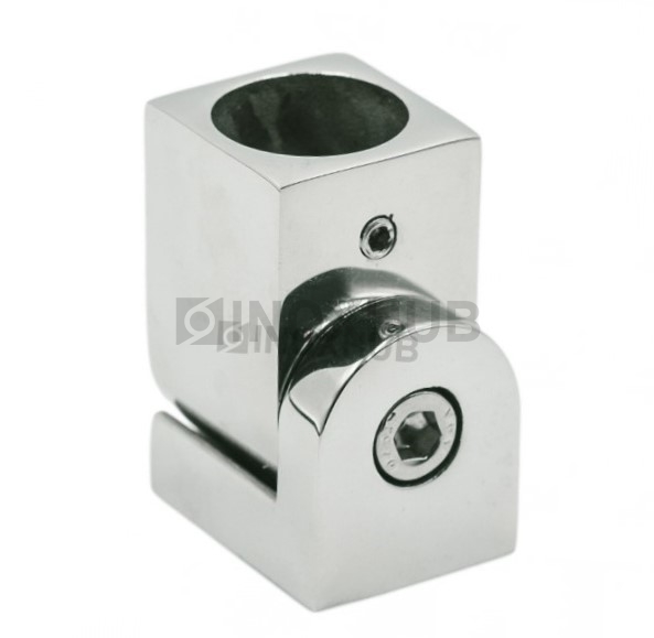 Держатель штанги (908 PSS) к стене поворотный, штанга Ø19 мм, нерж. сталь полированная