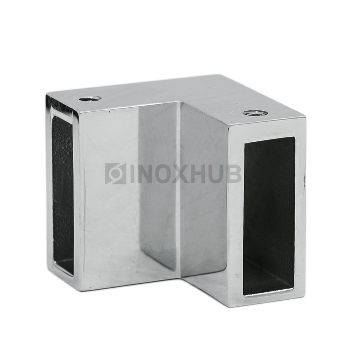 Соединитель штанги 90° (340 PSS) штанга 30×10 мм нерж. сталь полированная