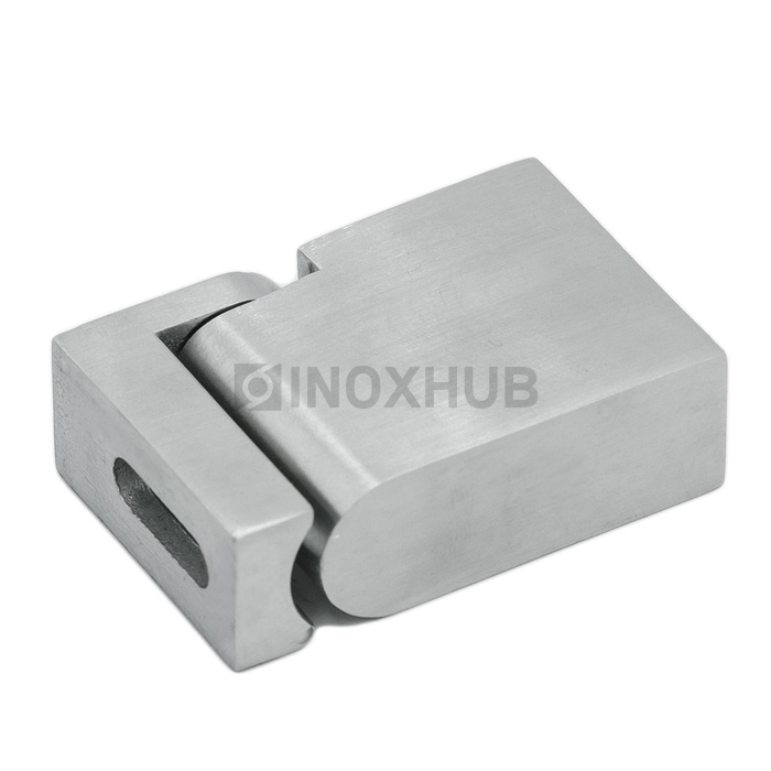 Держатель штанги (341 SSS) поворотный к стене штанга 30×10 мм нерж. сталь матовая