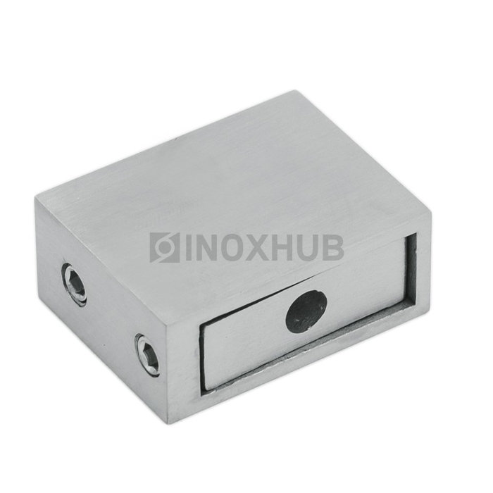 Держатель штанги (343 SSS) к стене, штанга 30×10 мм, нерж. сталь матовая