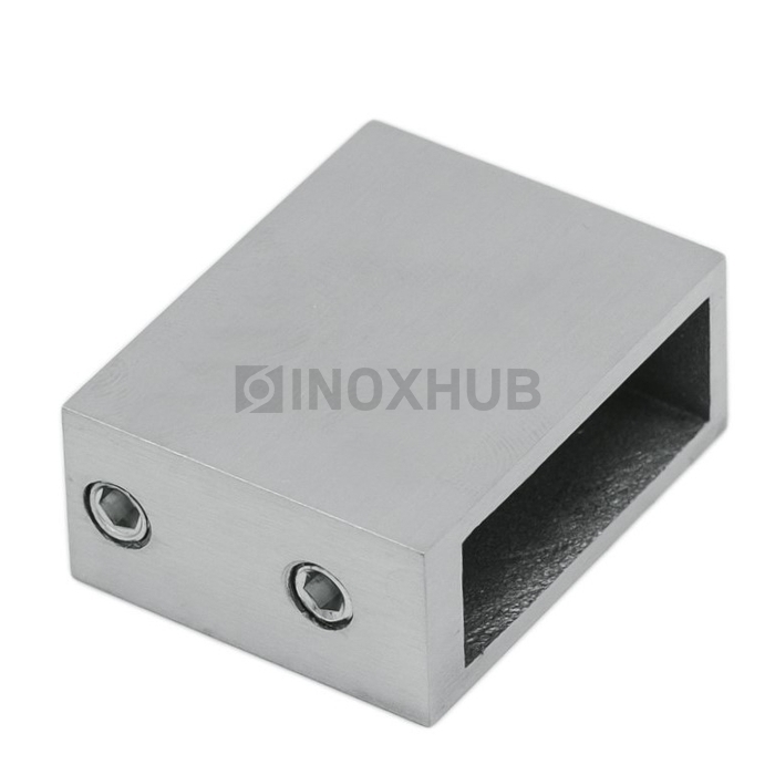 Держатель штанги (343 SSS) к стене, штанга 30×10 мм, нерж. сталь матовая