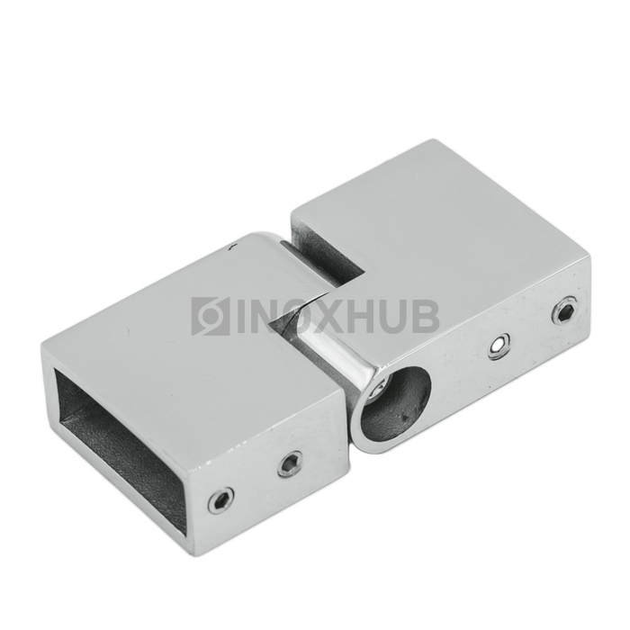 Соединитель штанги (344 PSS) поворотный штанга 30×10 мм нерж. сталь полированная