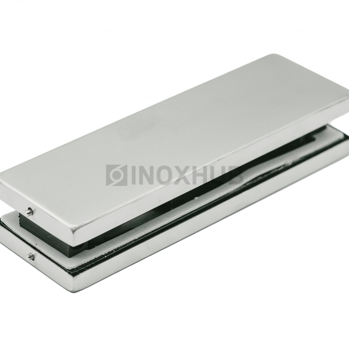 Ответная часть (150K SSS) на стекло для замка центрального нерж. сталь матовая