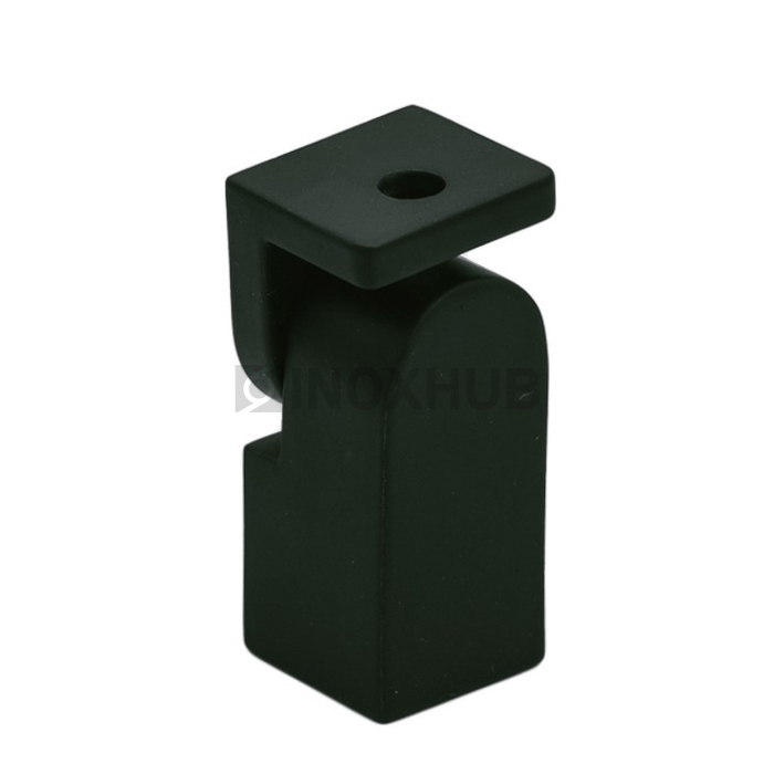 Держатель штанги (188 BLC) к стене поворотый штанга 15×15 мм Черный мат