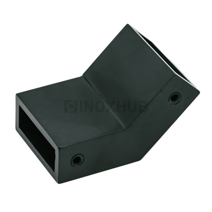 Соединитель штанги 135* (349 BLC), штанга 30×10 мм, Черный мат