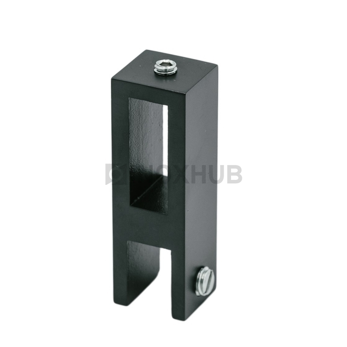 Держатель стекла (345 BLC) вертикальный штанга 30×10 мм Черный мат