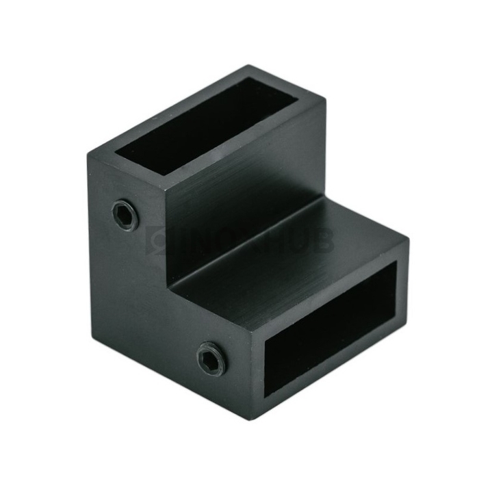 Соединитель штанги 90° (340 BLC) штанга 30×10 мм Черный мат