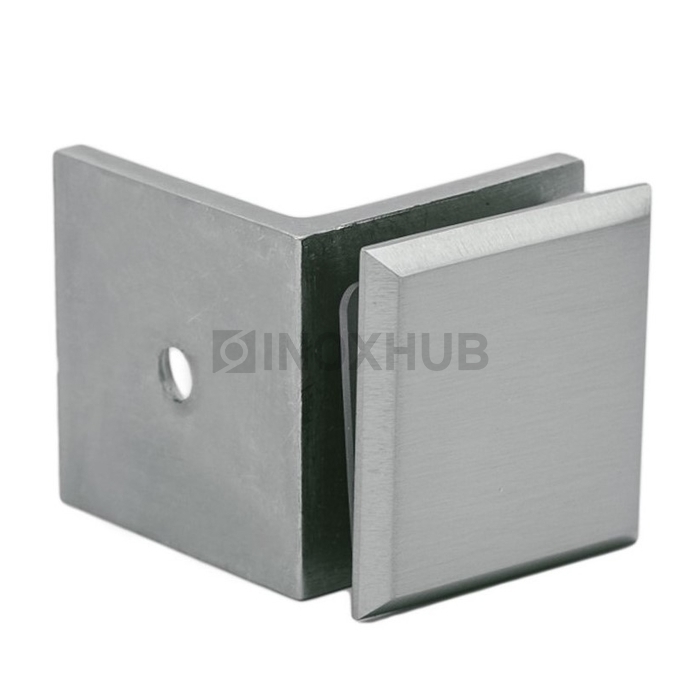 Коннектор L-обр. (722 SC) стекло-стена матовый хром