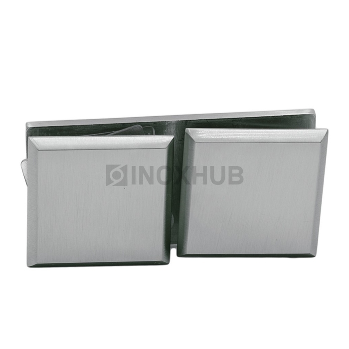 Коннектор (724 SC) стекло-стекло 180° матовый хром