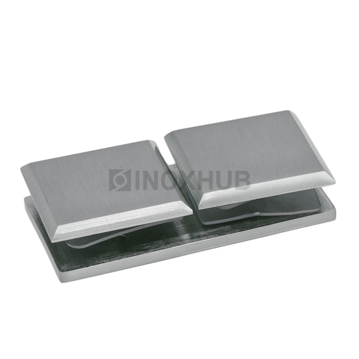 Коннектор (724 SC) стекло-стекло 180°, матовый хром