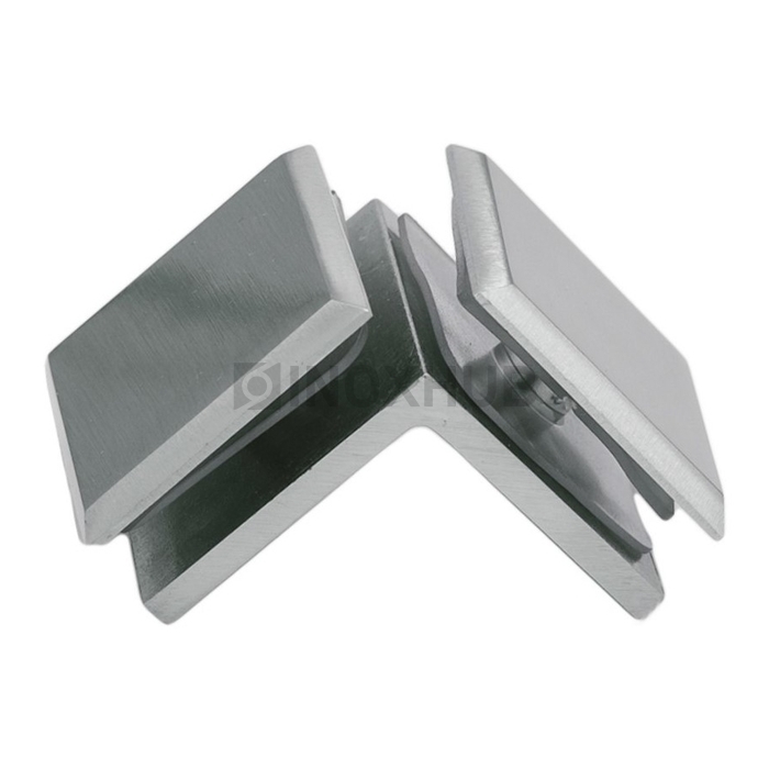 Коннектор (725 SC) стекло-стекло 90°, матовый хром