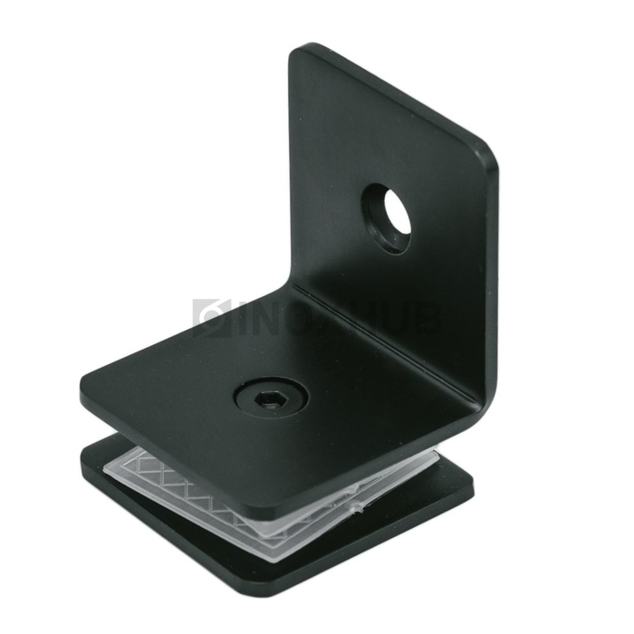 Коннектор L-обр. (732 BLC) стекло-стена, Черный мат