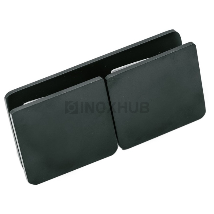 Коннектор (734 BLC) стекло-стекло 180° Черный мат