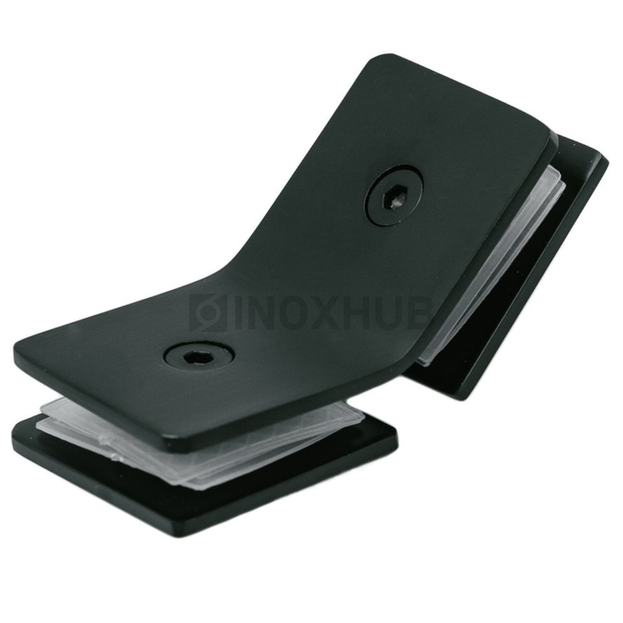 Коннектор (736 BLC) стекло-стекло 135°, Черный мат