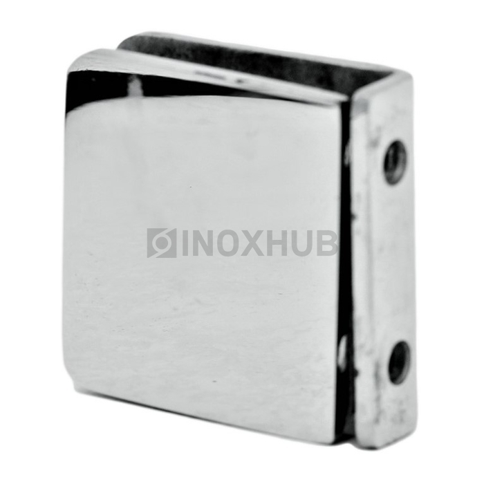 Коннектор (731 PSS) стекло-стена, 2 отверстия (без фаски), нерж. сталь полированная