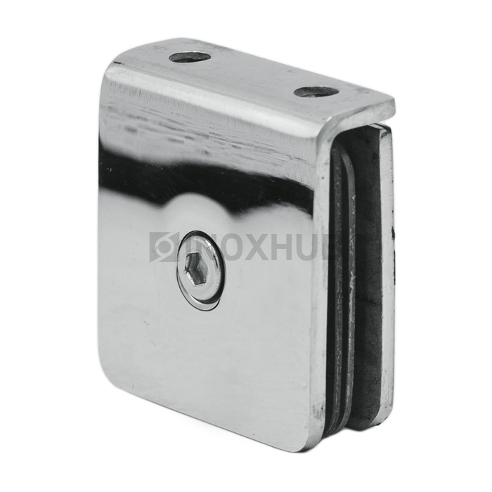 Коннектор (731 PSS) стекло-стена 2 отверстия (без фаски) нерж. сталь полированная