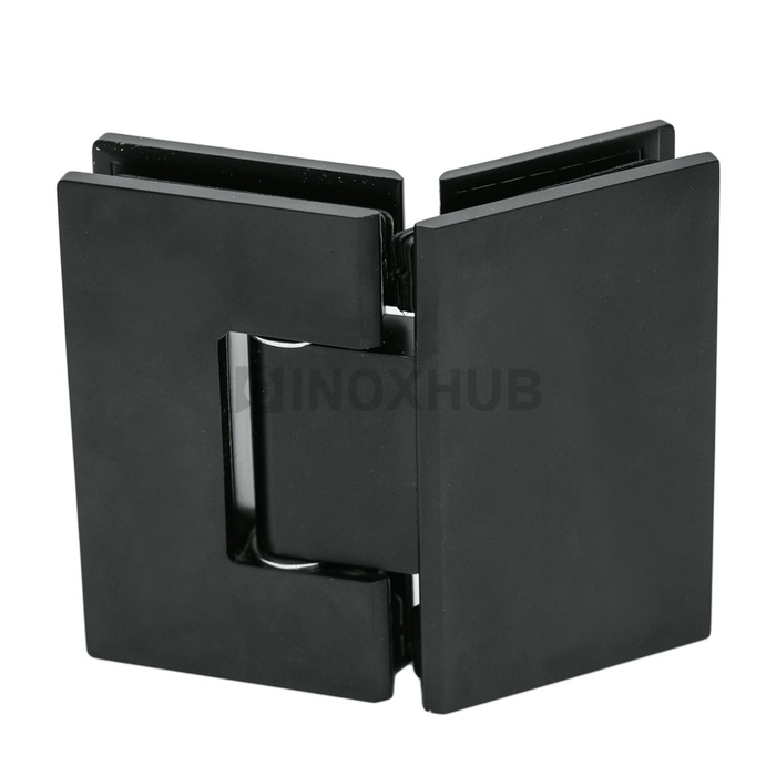 Петля (302 BLC) стекло-стекло 135°  нерж. сталь Черный мат