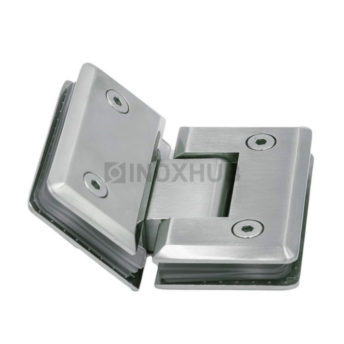 Петля (302 SC) стекло-стекло 135°, матовый хром