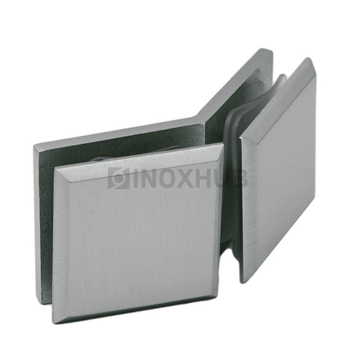 Коннектор (726 SC) стекло-стекло 135° матовый хром