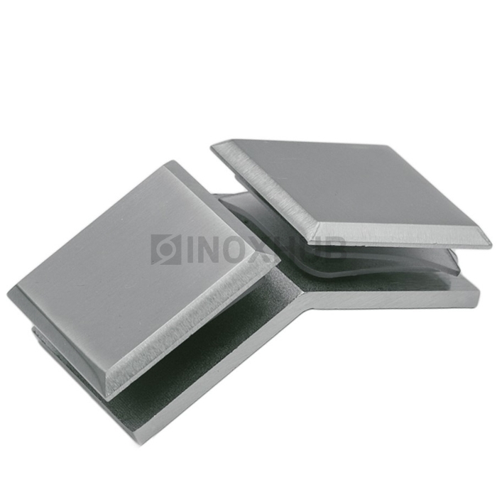 Коннектор (726 SC) стекло-стекло 135°, матовый хром