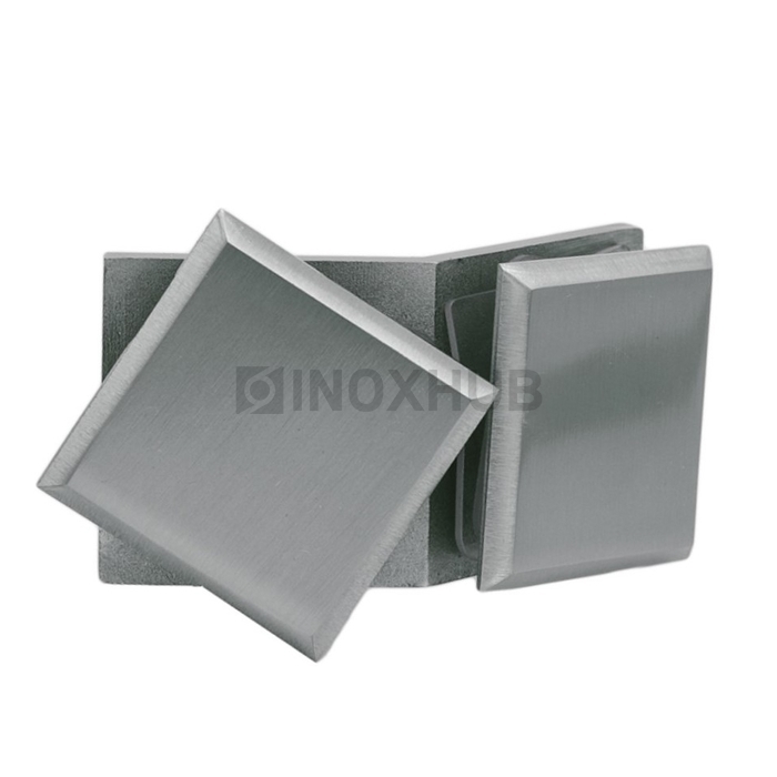 Коннектор (726 SC) стекло-стекло 135°, матовый хром