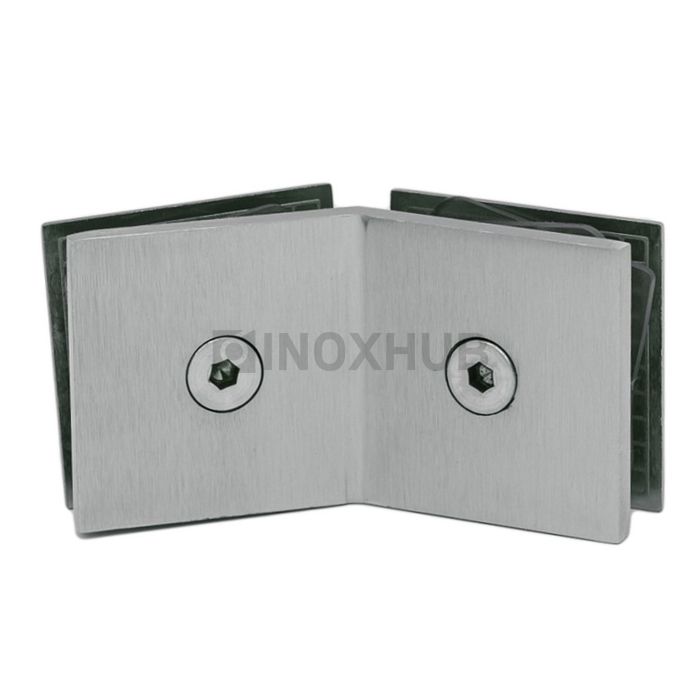 Коннектор (726 SC) стекло-стекло 135°, матовый хром