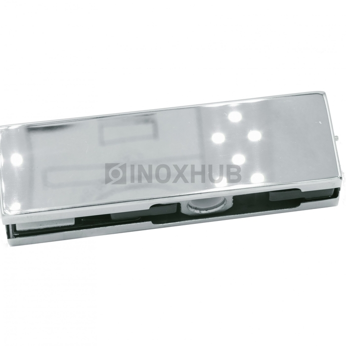 Фитинг верхний (120 PSS) стекло 10-12 мм нерж. сталь полированная